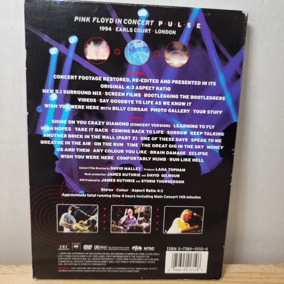 DVD Pink Floyd: Pulse - 2-Disc Set 1994 Earls Court Concert - Picture 5 of 5